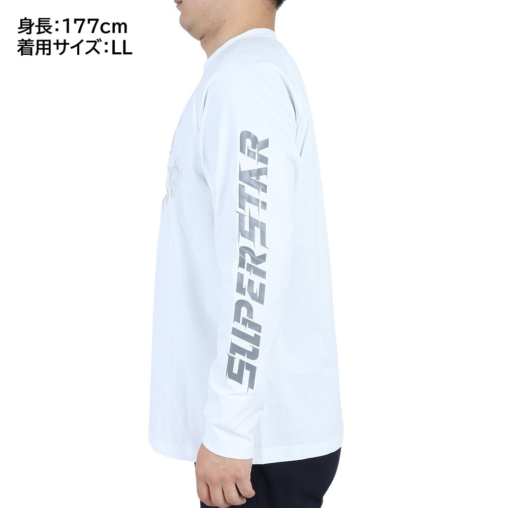 ミズノ（MIZUNO）（メンズ）バスケットボールウェア UVカット ロンT SUPERSTAR 長袖Tシャツ 32JAS26601 速乾