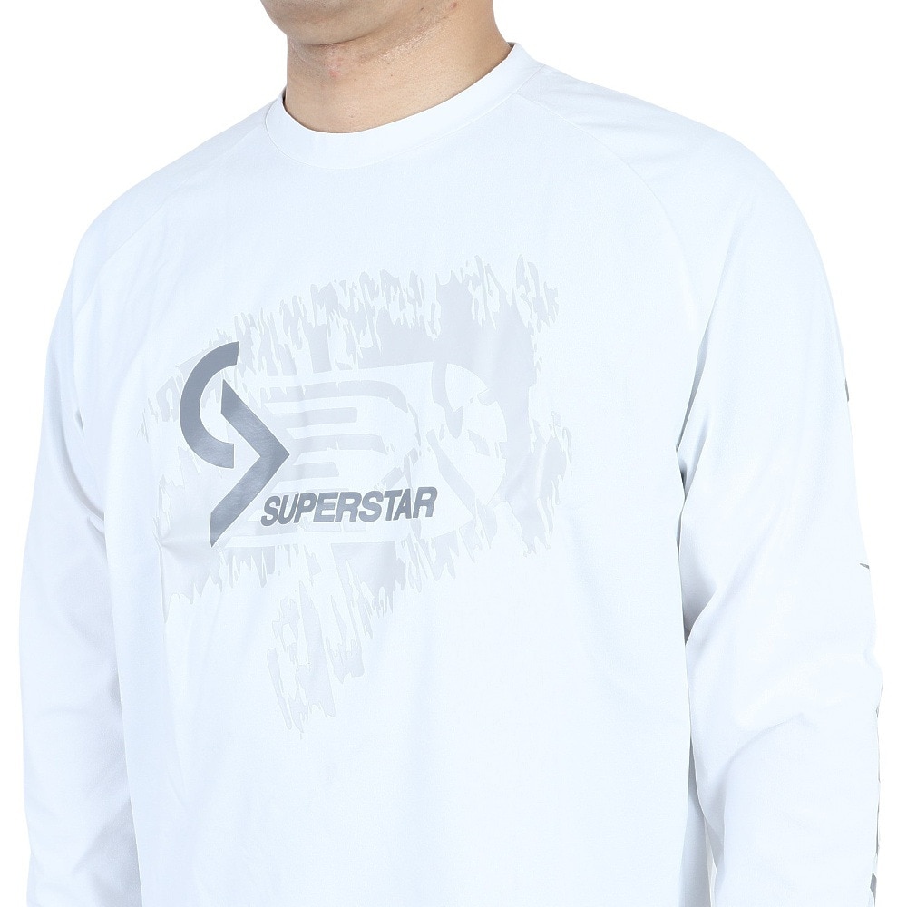 ミズノ（MIZUNO）（メンズ）バスケットボールウェア UVカット ロンT SUPERSTAR 長袖Tシャツ 32JAS26601 速乾