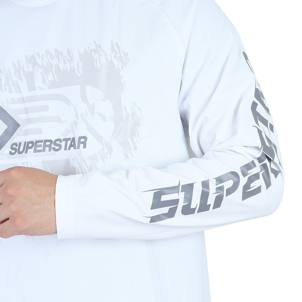 ミズノ（MIZUNO）（メンズ）バスケットボールウェア UVカット ロンT SUPERSTAR 長袖Tシャツ 32JAS26601 速乾
