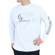 ミズノ（MIZUNO）（メンズ）バスケットボールウェア UVカット ロンT SUPERSTAR 長袖Tシャツ 32JAS26601