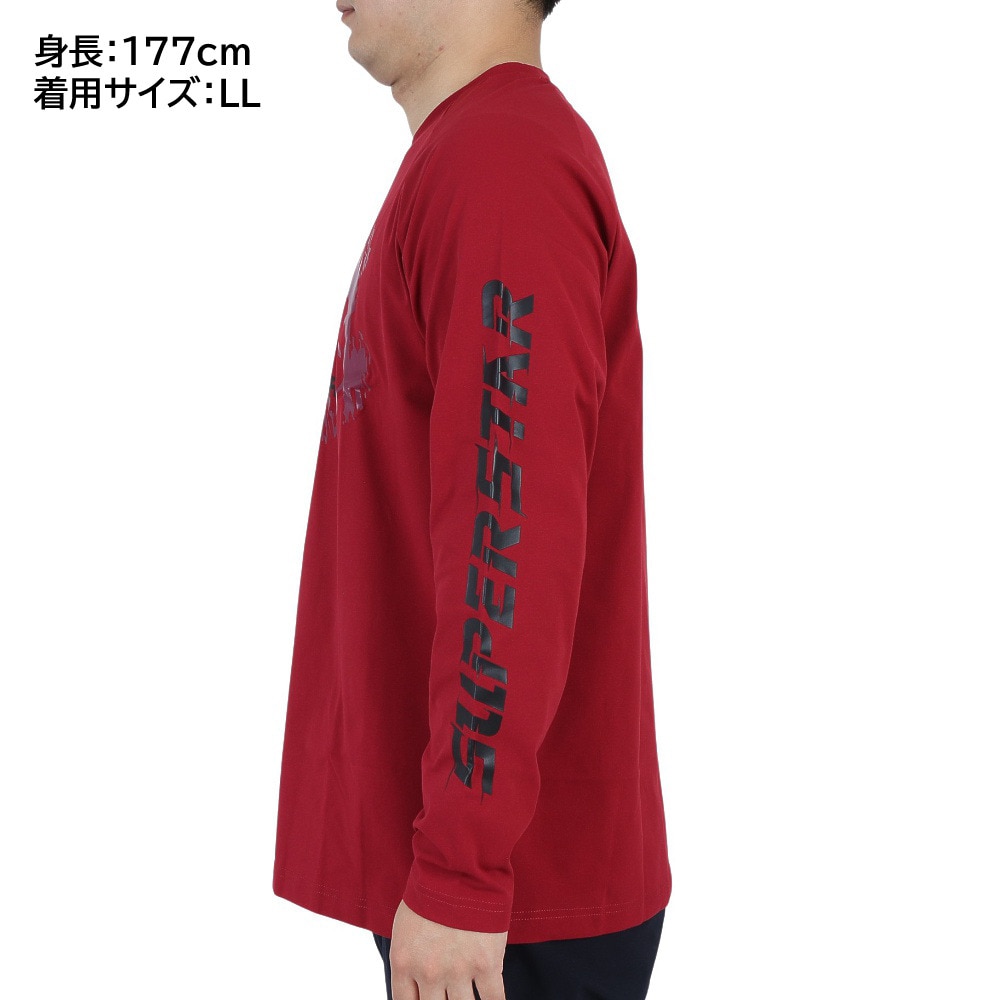 ミズノ（MIZUNO）（メンズ）バスケットボールウェア UVカット ロンT SUPERSTAR 長袖Tシャツ 32JAS26666 速乾