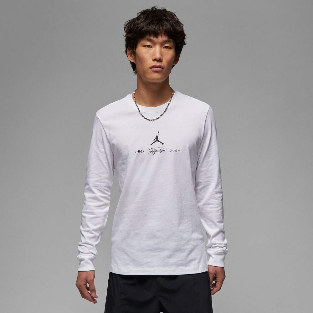 ジョーダン（JORDAN）（メンズ）バスケットボールウェア ロンT ドライフィト SPRT グラフィック 長袖Tシャツ DV8447-100