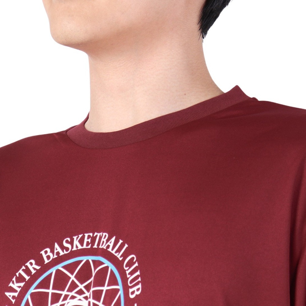 アクター（AKTR）（メンズ、レディース）バスケットボールウェア RETRO-CHIC EMBLEM 長袖スポーツTシャツ 123-037005 BD