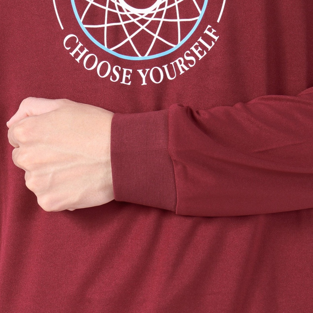 アクター（AKTR）（メンズ、レディース）バスケットボールウェア RETRO-CHIC EMBLEM 長袖スポーツTシャツ 123-037005 BD 速乾