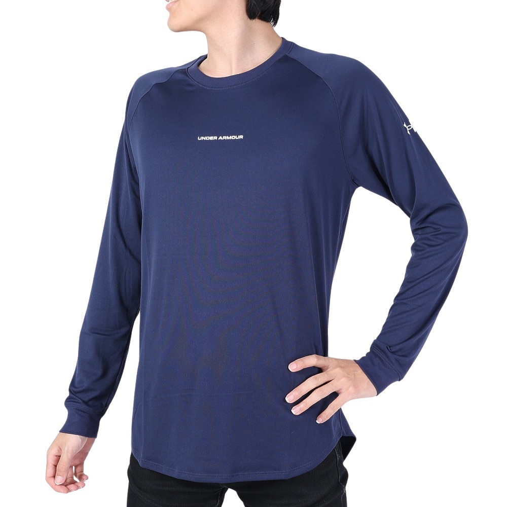 アンダーアーマー（UNDER ARMOUR） バスケットボールウェア ロングショット ロングスリーブTシャツ 1368856 411 速乾