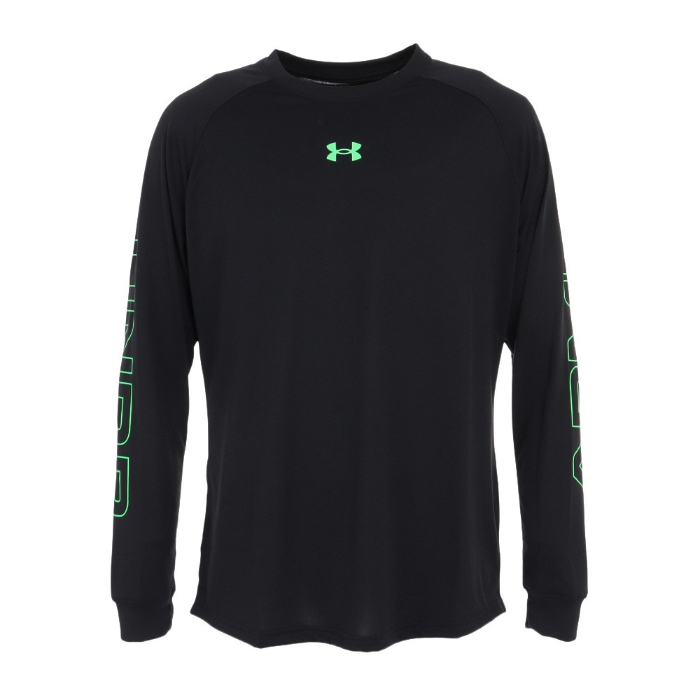 アンダーアーマー（UNDER ARMOUR）（メンズ）バスケットボールウェア テック グラフィック ロングスリーブTシャツ 1381373 002