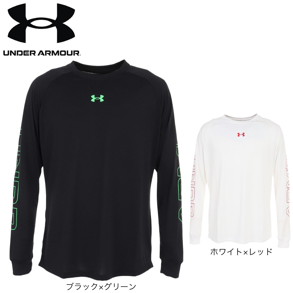 アンダーアーマー（UNDER ARMOUR）（メンズ）バスケットボールウェア テック グラフィック ロングスリーブTシャツ 1381373 100