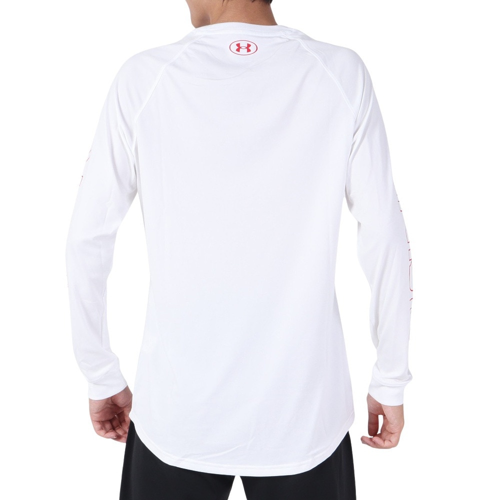 アンダーアーマー（UNDER ARMOUR）（メンズ）バスケットボールウェア テック グラフィック ロングスリーブTシャツ 1381373 100