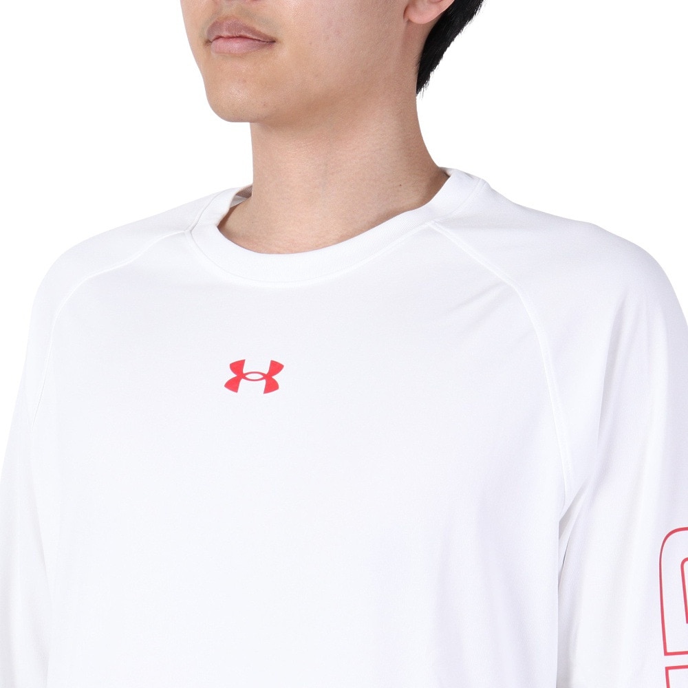 アンダーアーマー（UNDER ARMOUR）（メンズ）バスケットボールウェア テック グラフィック ロングスリーブTシャツ 1381373 100