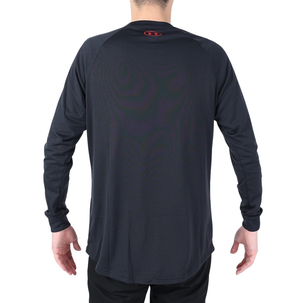 アンダーアーマー（UNDER ARMOUR）（メンズ）バスケットボールウェア テック ビッグロゴ ロングスリーブTシャツ 1381374 001