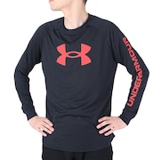 アンダーアーマー（UNDER ARMOUR）（メンズ）バスケットボールウェア テック ビッグロゴ ロングスリーブTシャツ 1381374 001