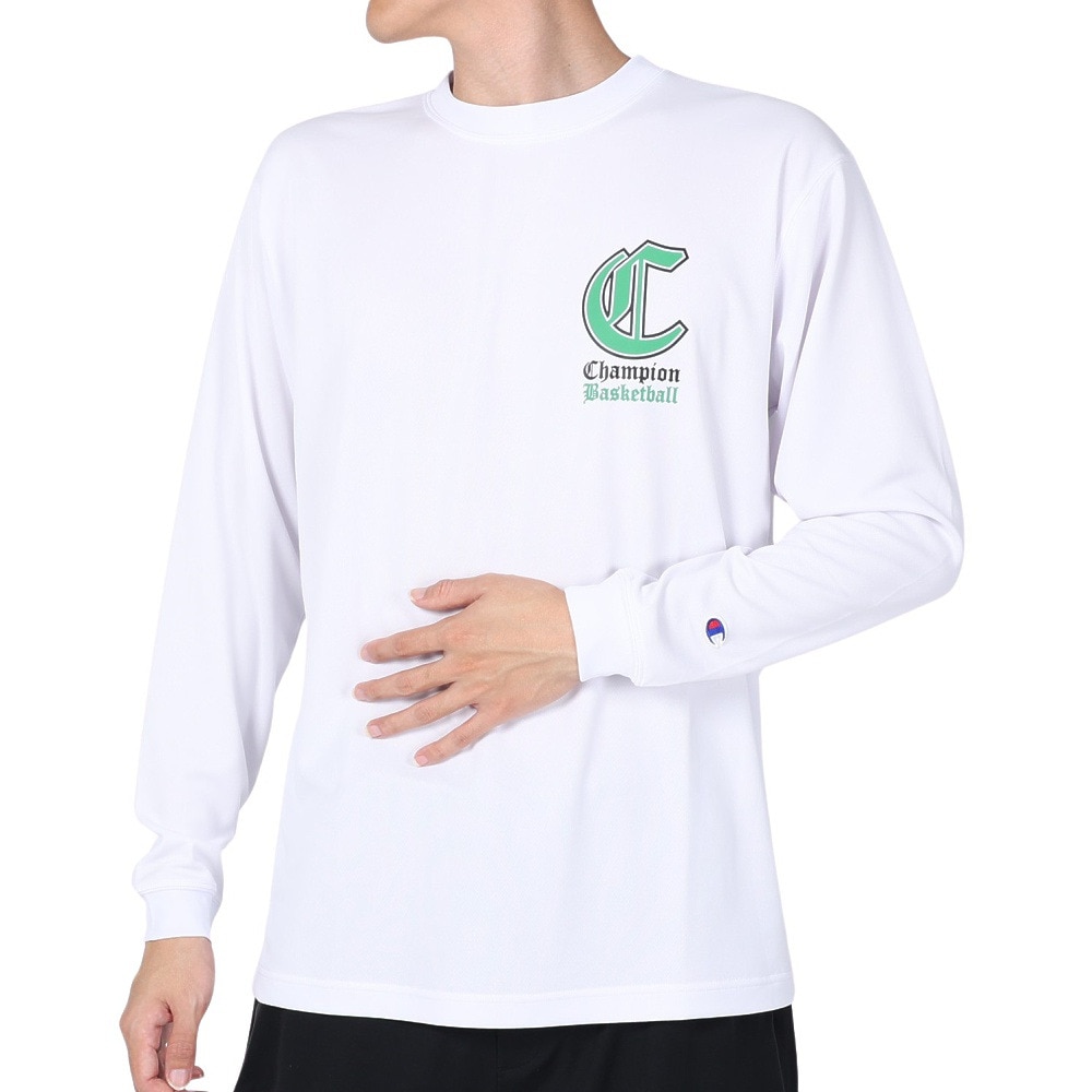 チャンピオン（CHAMPION）（メンズ）バスケットボールウェア ロングスリーブTシャツ C3-YB417 010