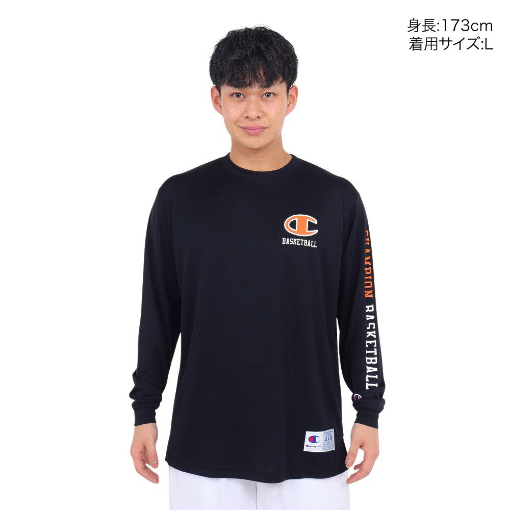 チャンピオン（CHAMPION）（メンズ）バスケットボールウェア ロングスリーブTシャツ C3-YB455 090