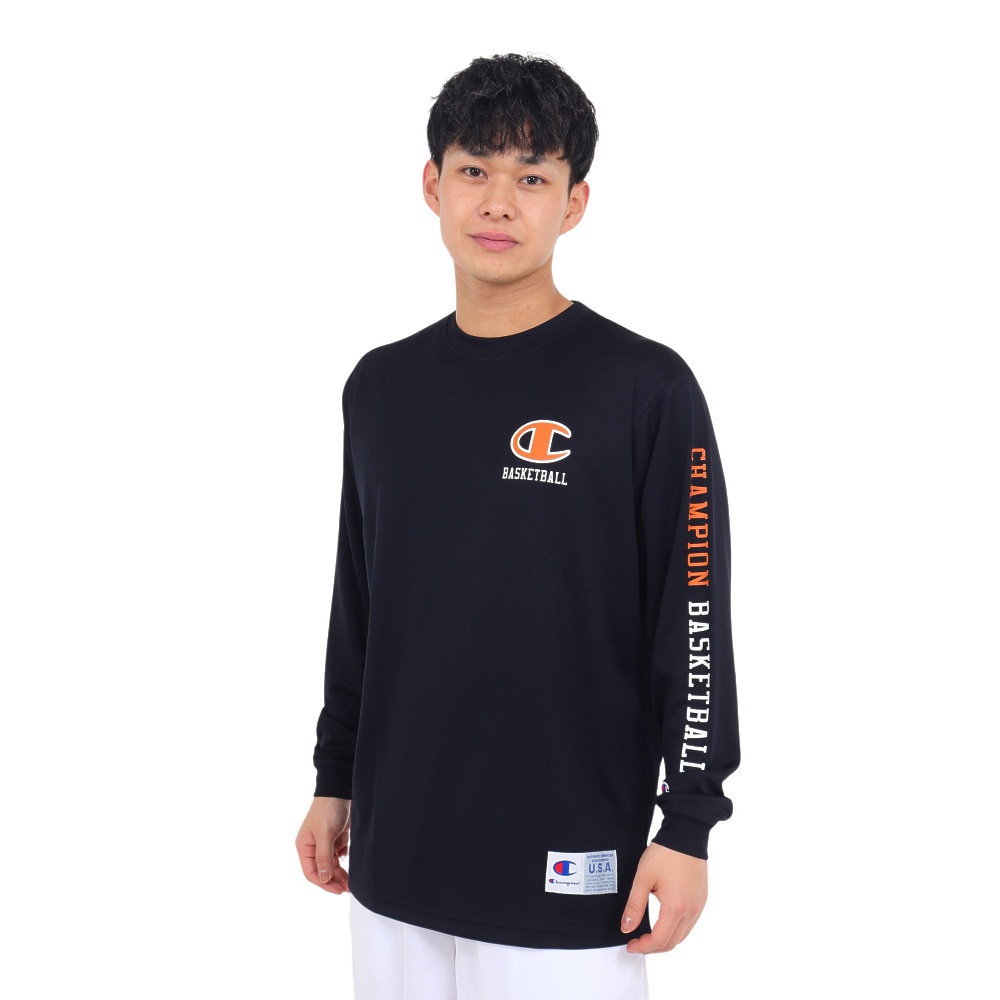 チャンピオン（CHAMPION）（メンズ）バスケットボールウェア ロングスリーブTシャツ C3-YB455 090