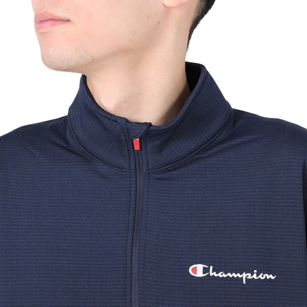 チャンピオン（CHAMPION）（メンズ）バスケットボールウェア ハーフジップロングスリーブシャツ C3-YB456 370