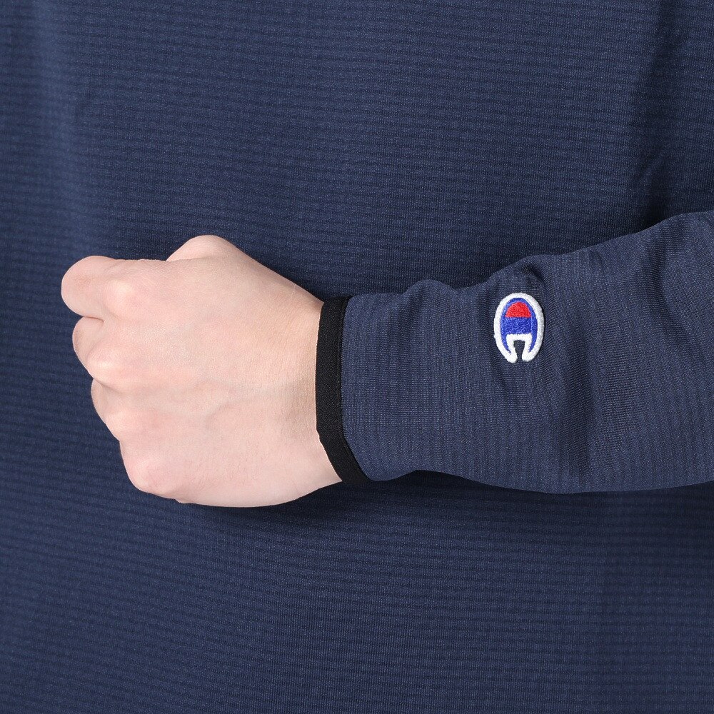 チャンピオン（CHAMPION）（メンズ）バスケットボールウェア ハーフジップロングスリーブシャツ C3-YB456 370