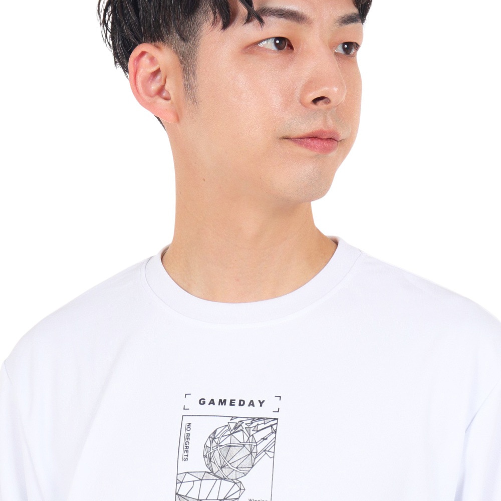 コンバース（CONVERSE）（メンズ）バスケットボールウェア プリント長袖シャツ CB232366L-1100