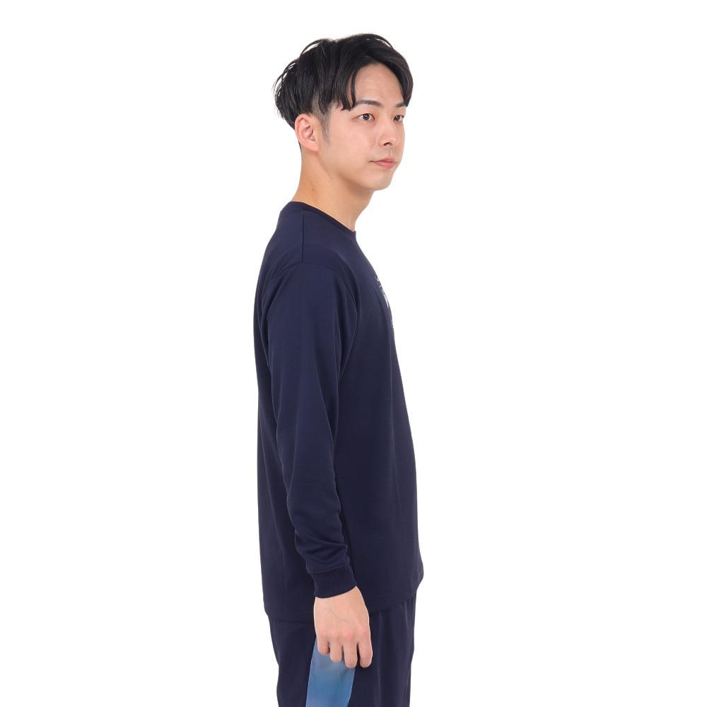 コンバース（CONVERSE）（メンズ）バスケットボールウェア プリント長袖シャツ CB232366L-2900