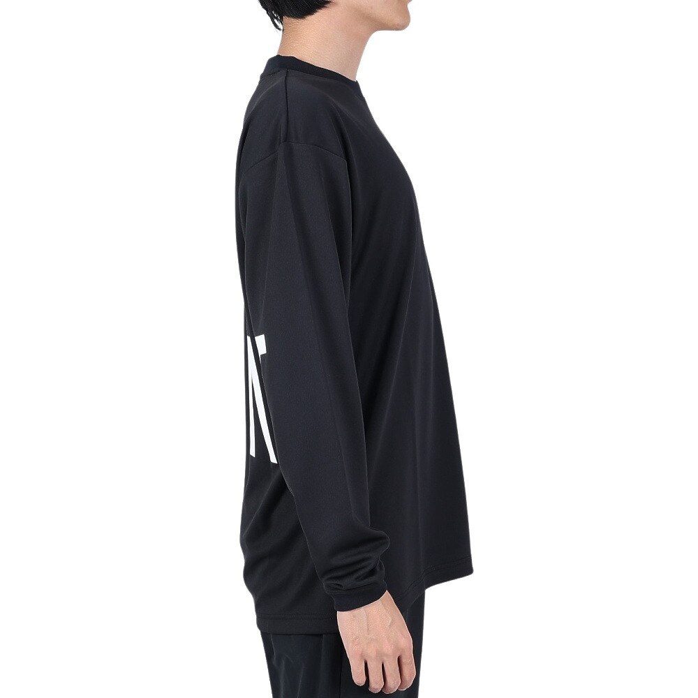 インザペイント（IN THE PAINT）（メンズ、レディース）バスケットボールウェア 長袖Tシャツ ITP23408BLK/WHT