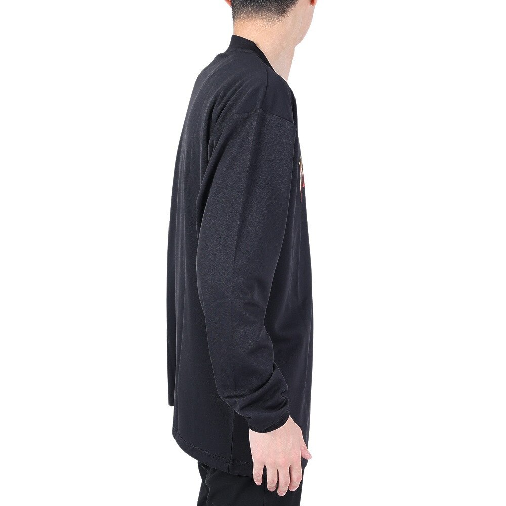 インザペイント（IN THE PAINT）（メンズ、レディース）バスケットボールウェア 長袖Tシャツ ITP23413BLK/VLT