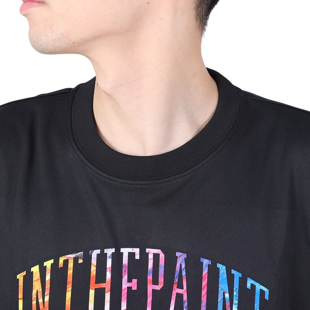 インザペイント（IN THE PAINT）（メンズ、レディース）バスケットボールウェア 長袖Tシャツ ITP23413BLK/VLT