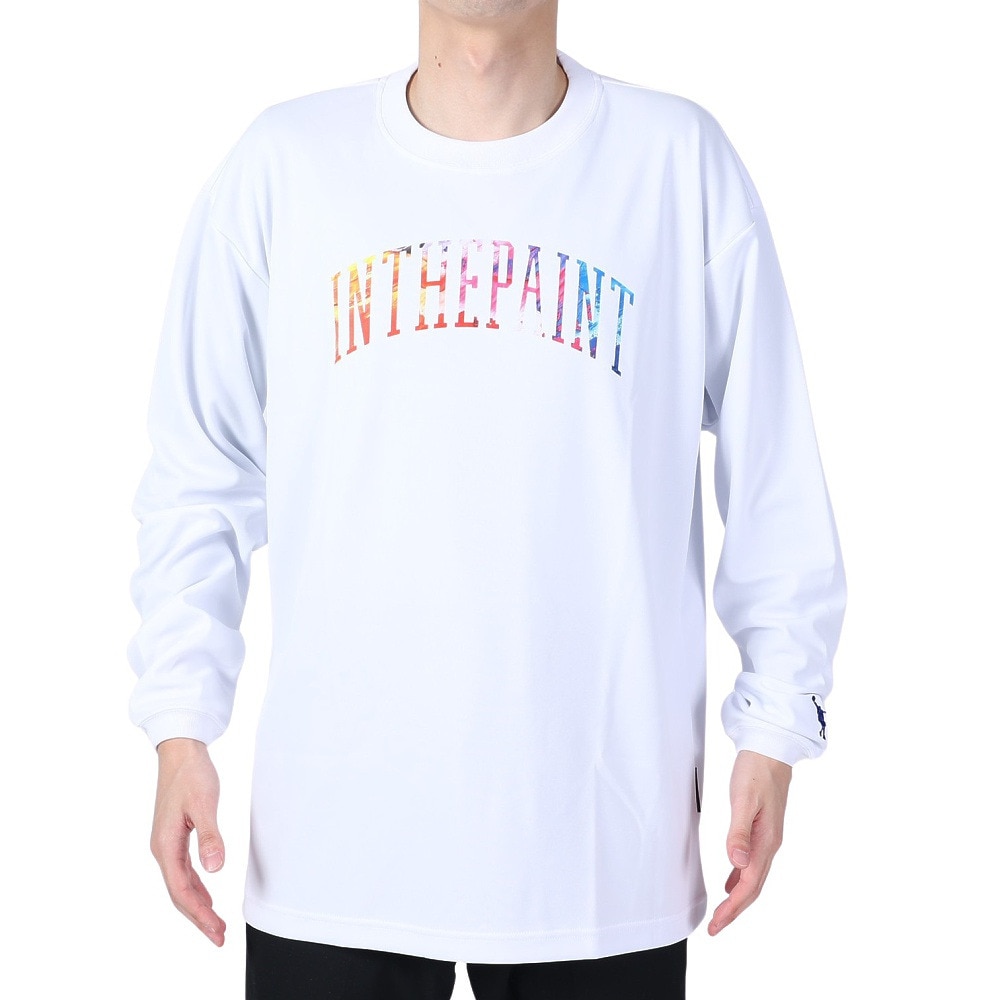 インザペイント（IN THE PAINT）（メンズ、レディース）バスケットボールウェア 長袖Tシャツ ITP23413WHT/ROY