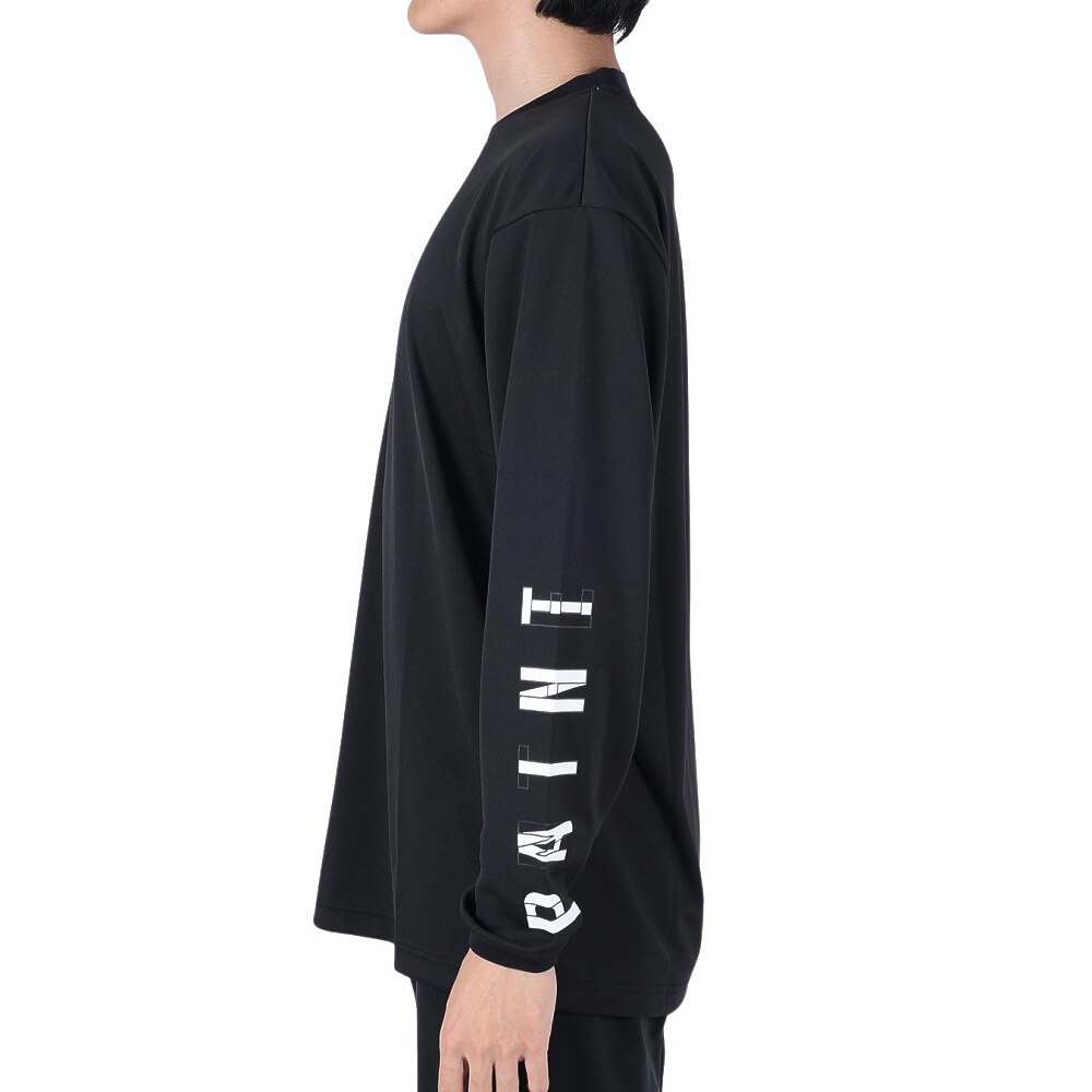 インザペイント（IN THE PAINT）（メンズ、レディース）バスケットボールウェア 長袖Tシャツ ITP23419BLK