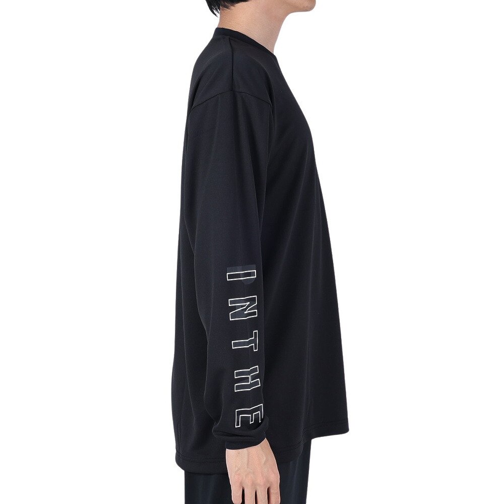 インザペイント（IN THE PAINT）（メンズ、レディース）バスケットボールウェア 長袖Tシャツ ITP23419BLK
