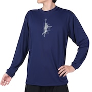 インザペイント(IN THE PAINT)(メンズ、レディース)バスケットボールウェア 長袖Tシャツ ITP23421NVY