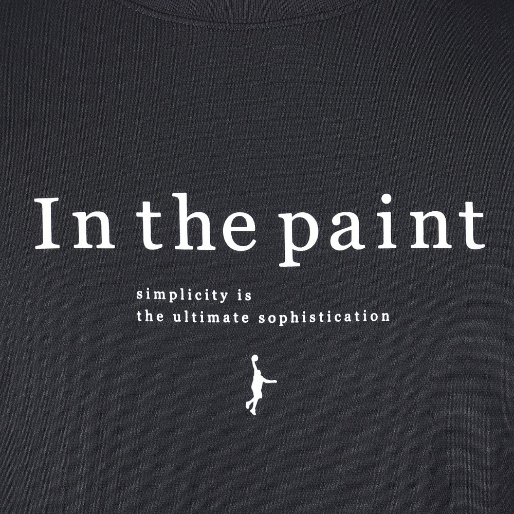 インザペイント（IN THE PAINT）（メンズ、レディース）バスケットボールウェア 長袖Tシャツ ITP23422BLK