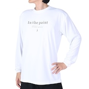 インザペイント（IN THE PAINT）（メンズ、レディース）バスケットボールウェア 長袖Tシャツ ITP23422WHT