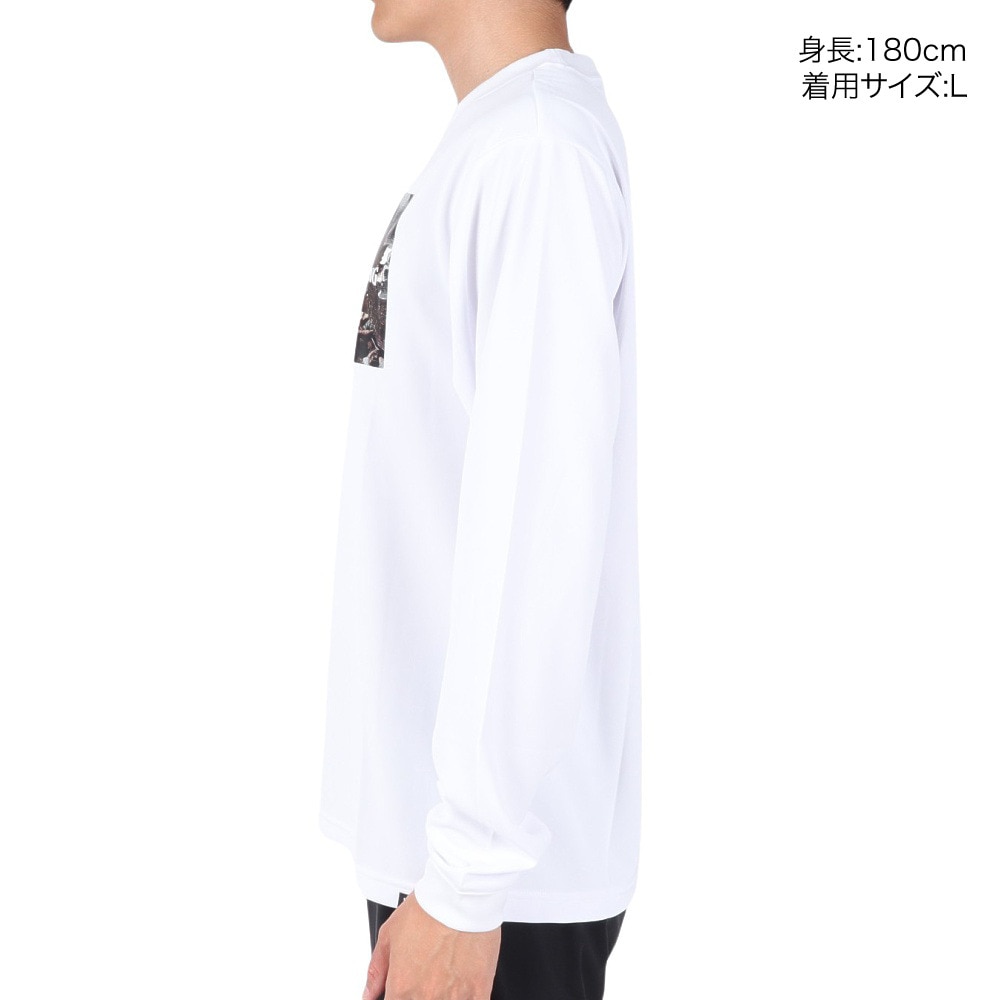スポルディング（SPALDING）（メンズ）バスケットボールウェア ロングスリーブTシャツ バタフライ プレイド SMT23107 速乾 UVカット