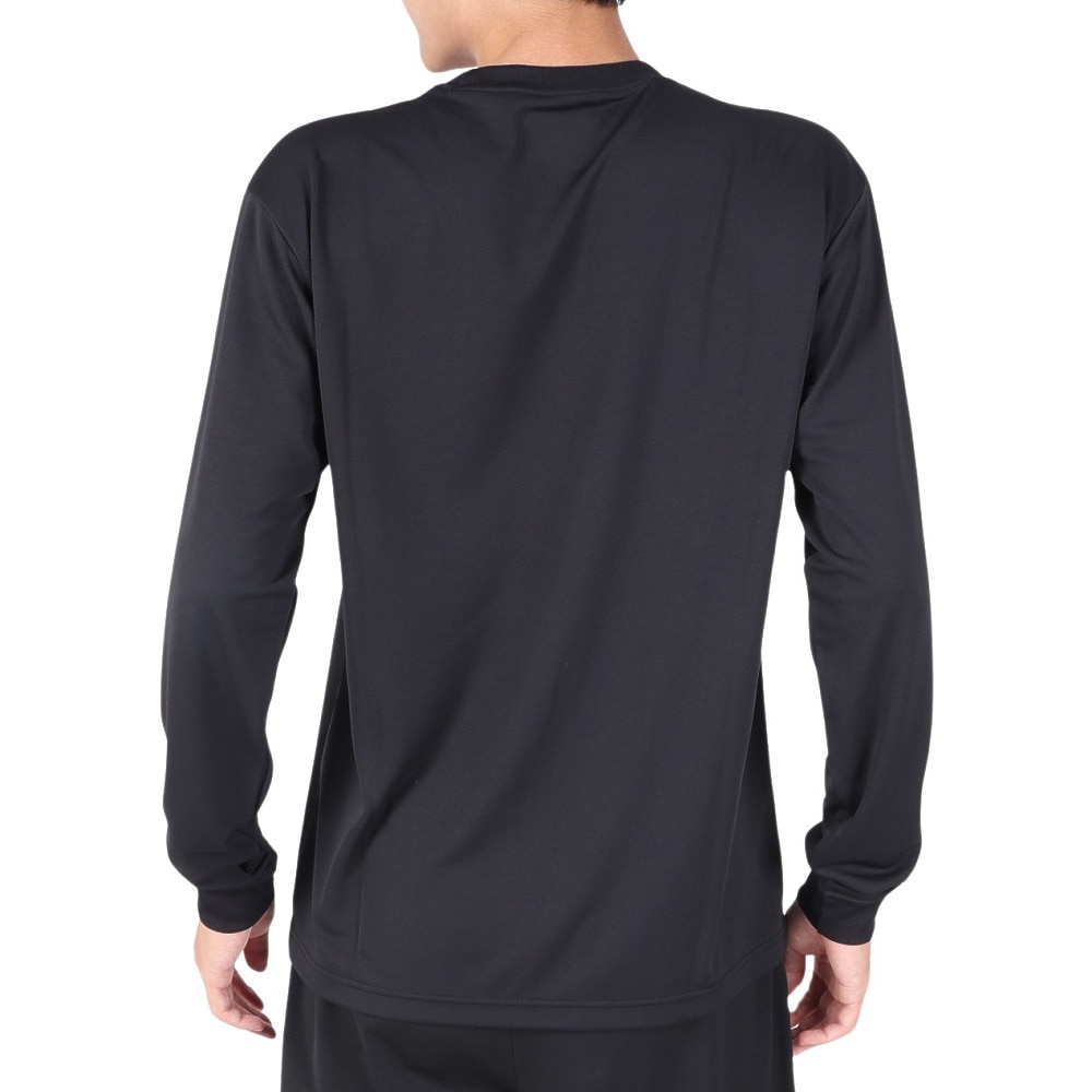 スポルディング（SPALDING）（メンズ）バスケットボールウェア ロングスリーブTシャツ バタフライ プレイド SMT23107BK 速乾 UVカット