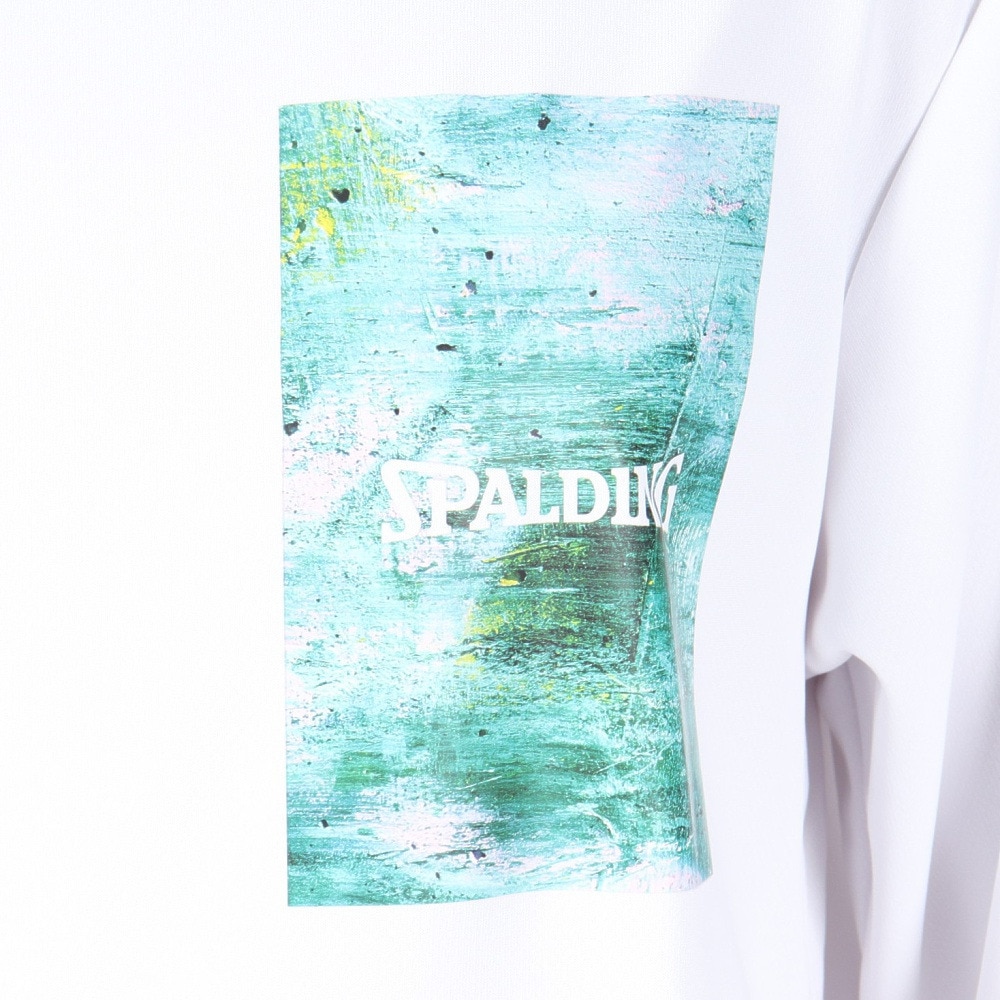 スポルディング（SPALDING）（メンズ）バスケットボールウェア ロングスリーブTシャツ ウォールペイント SMT23115 速乾 UVカット
