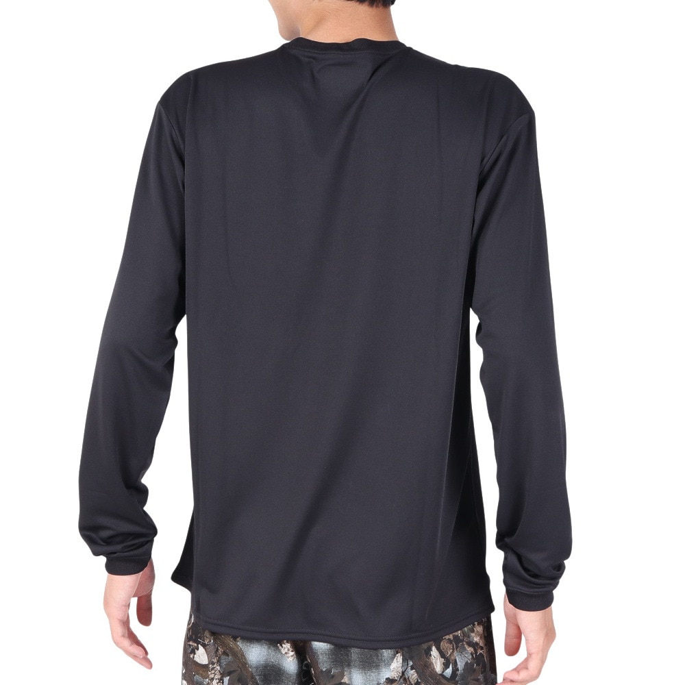 スポルディング（SPALDING）（メンズ）バスケットボールウェア ロングスリーブTシャツ ウォールペイント SMT23115BK 速乾 UVカット