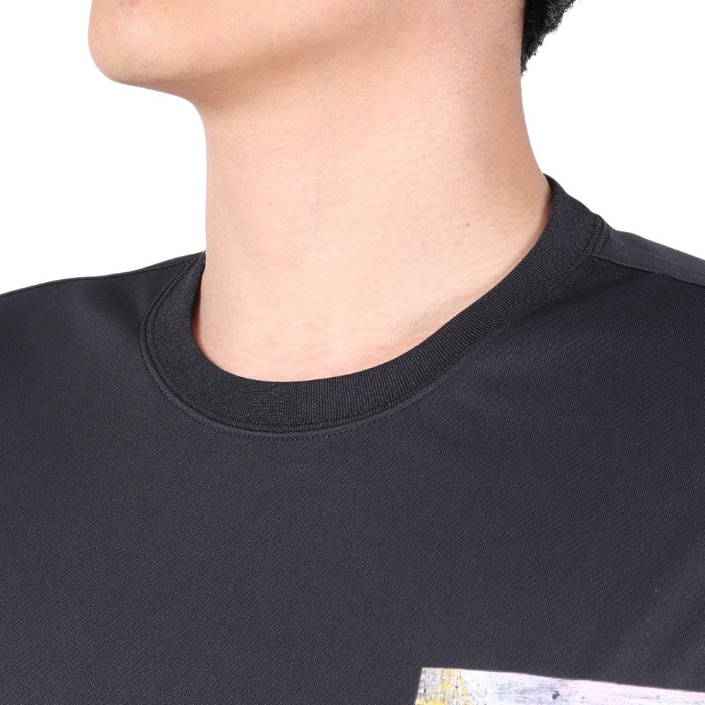 スポルディング（SPALDING）（メンズ）バスケットボールウェア ロングスリーブTシャツ ウォールペイント SMT23115BK 速乾 UVカット