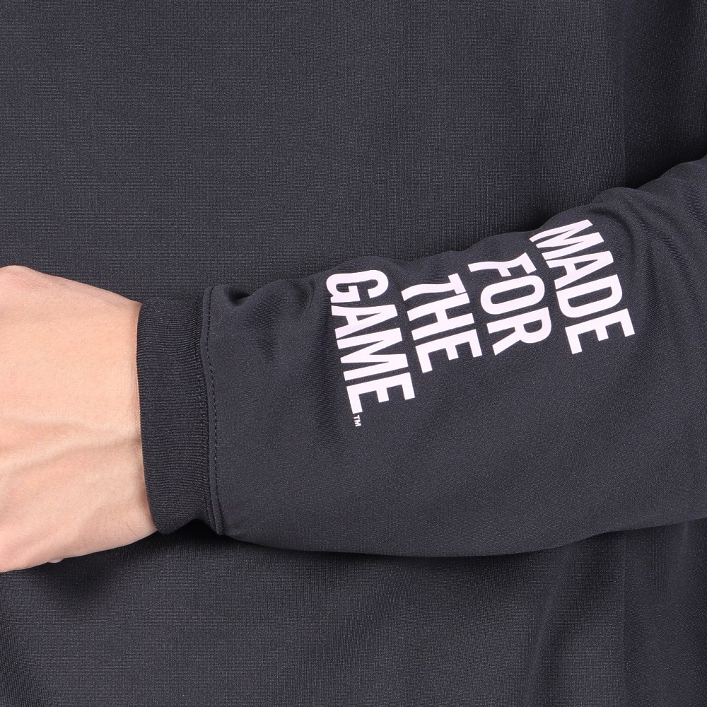 スポルディング（SPALDING）（メンズ）バスケットボールウェア ロングスリーブTシャツ ウォールペイント SMT23115BK 速乾 UVカット