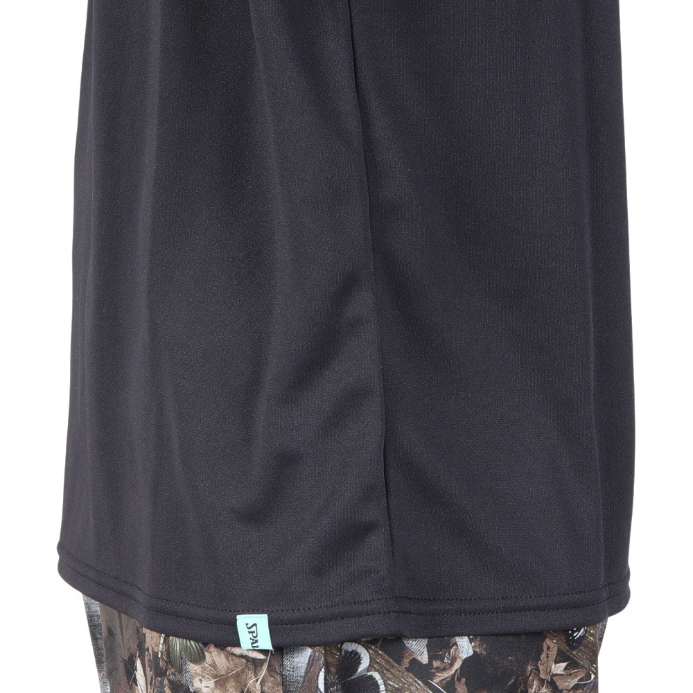スポルディング（SPALDING）（メンズ）バスケットボールウェア ロングスリーブTシャツ ウォールペイント SMT23115BK 速乾 UVカット