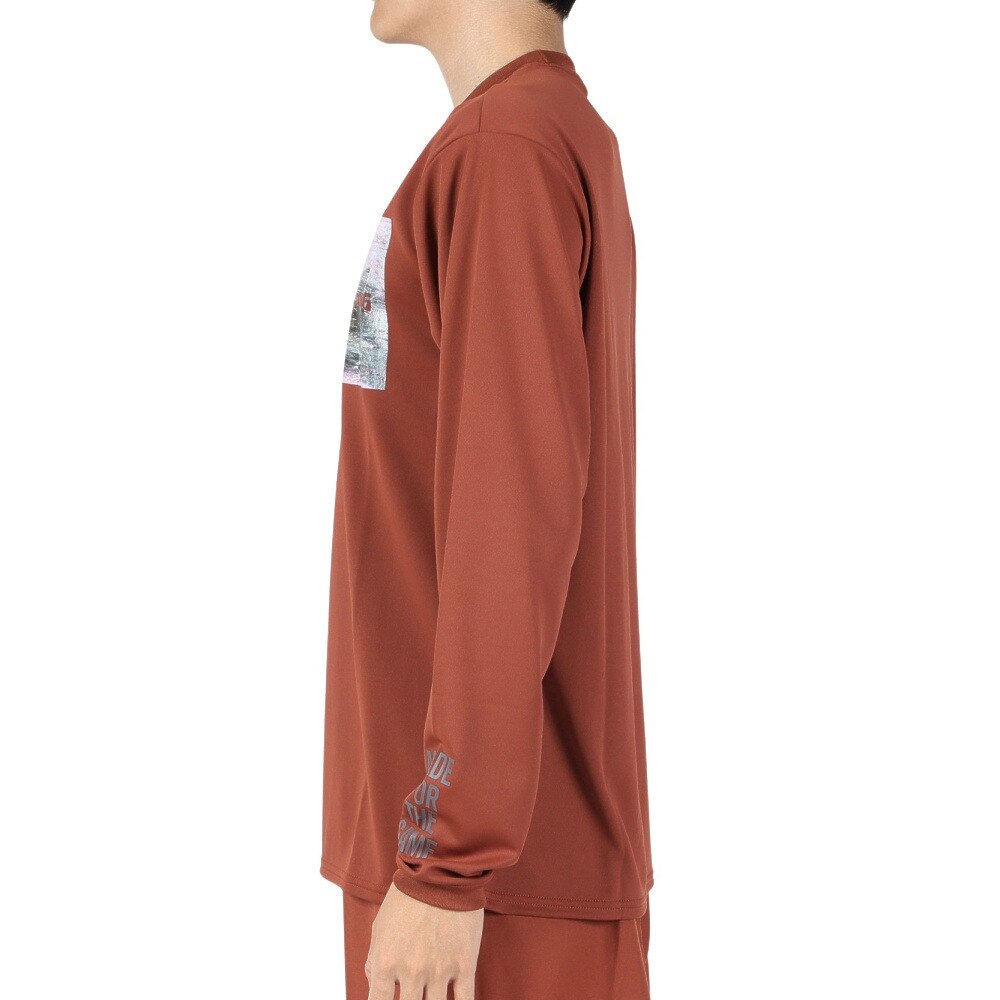 スポルディング（SPALDING）（メンズ、レディース）バスケットボールウェア 長袖Tシャツ ウォールペイント SMT23115FIG 速乾 UVカット