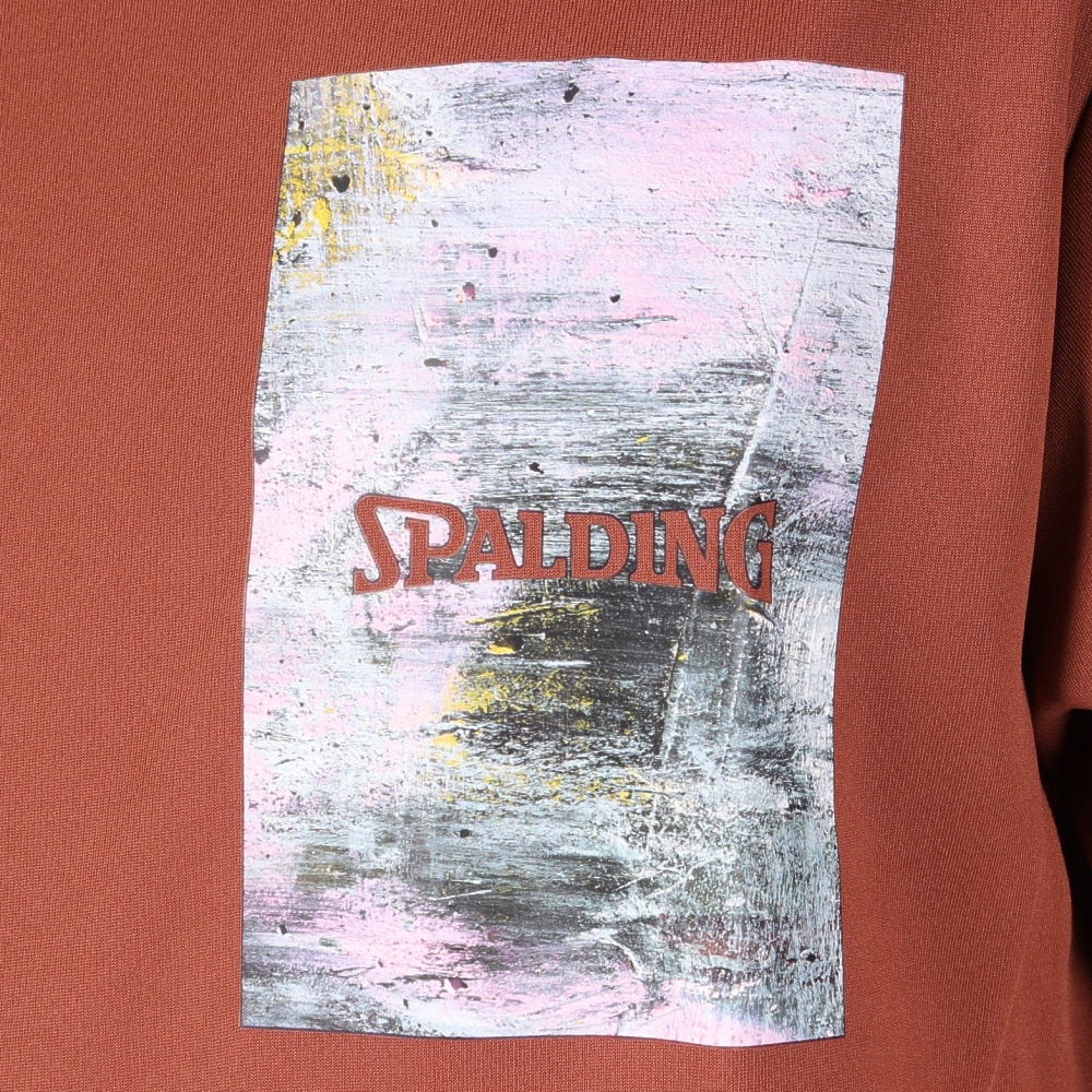 スポルディング（SPALDING）（メンズ、レディース）バスケットボールウェア 長袖Tシャツ ウォールペイント SMT23115FIG 速乾 UVカット