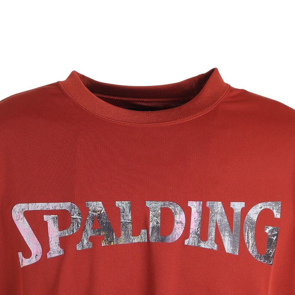 スポルディング（SPALDING）（メンズ）バスケットボールウェア 長袖Tシャツ ウォールペイント SMT23211