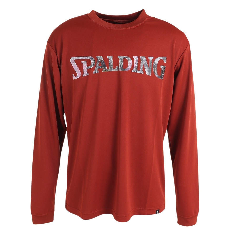 スポルディング（SPALDING）（メンズ）バスケットボールウェア 長袖Tシャツ ウォールペイント SMT23211 速乾 UVカット