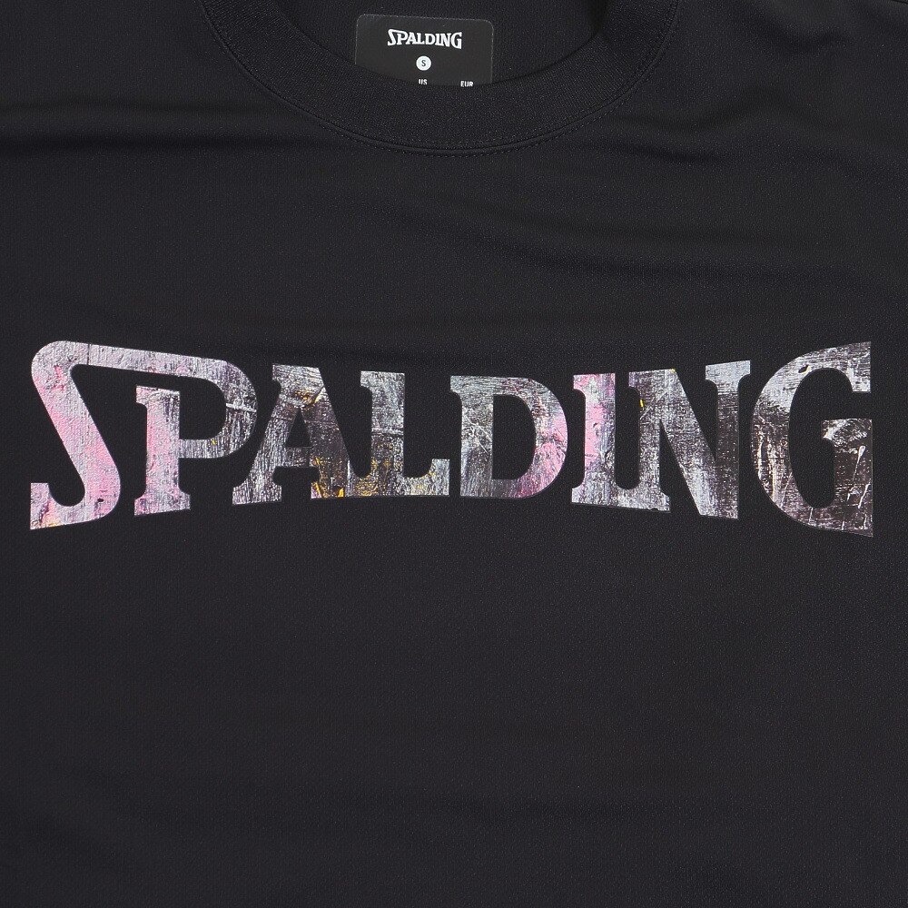 スポルディング（SPALDING）（メンズ）バスケットボールウェア 長袖Tシャツ ウォールペイント SMT23211BK