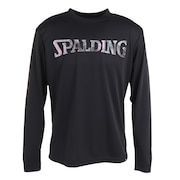スポルディング（SPALDING）（メンズ）バスケットボールウェア 長袖Tシャツ ウォールペイント SMT23211BK
