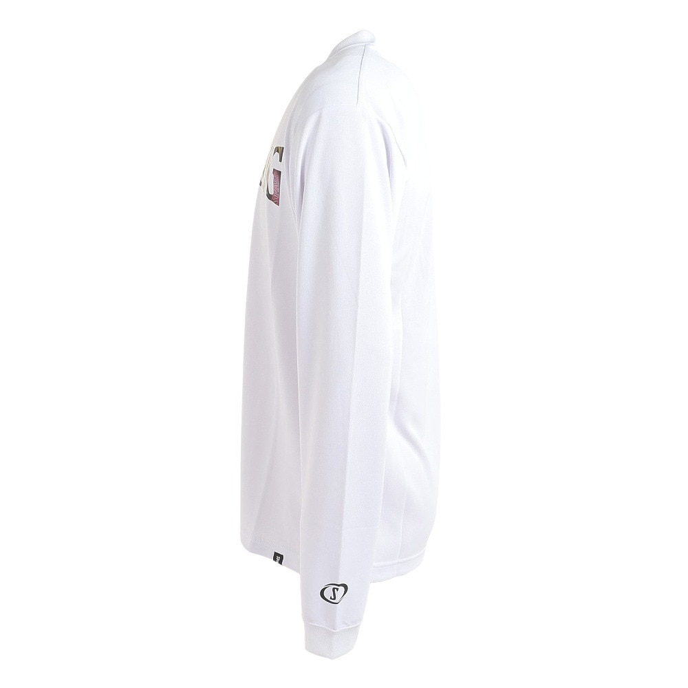スポルディング（SPALDING）（メンズ）バスケットボールウェア 長袖Tシャツ ボールプリント SMT23212 速乾 UVカット