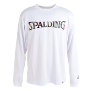 スポルディング（SPALDING）（メンズ）バスケットボールウェア 長袖Tシャツ ボールプリント SMT23212