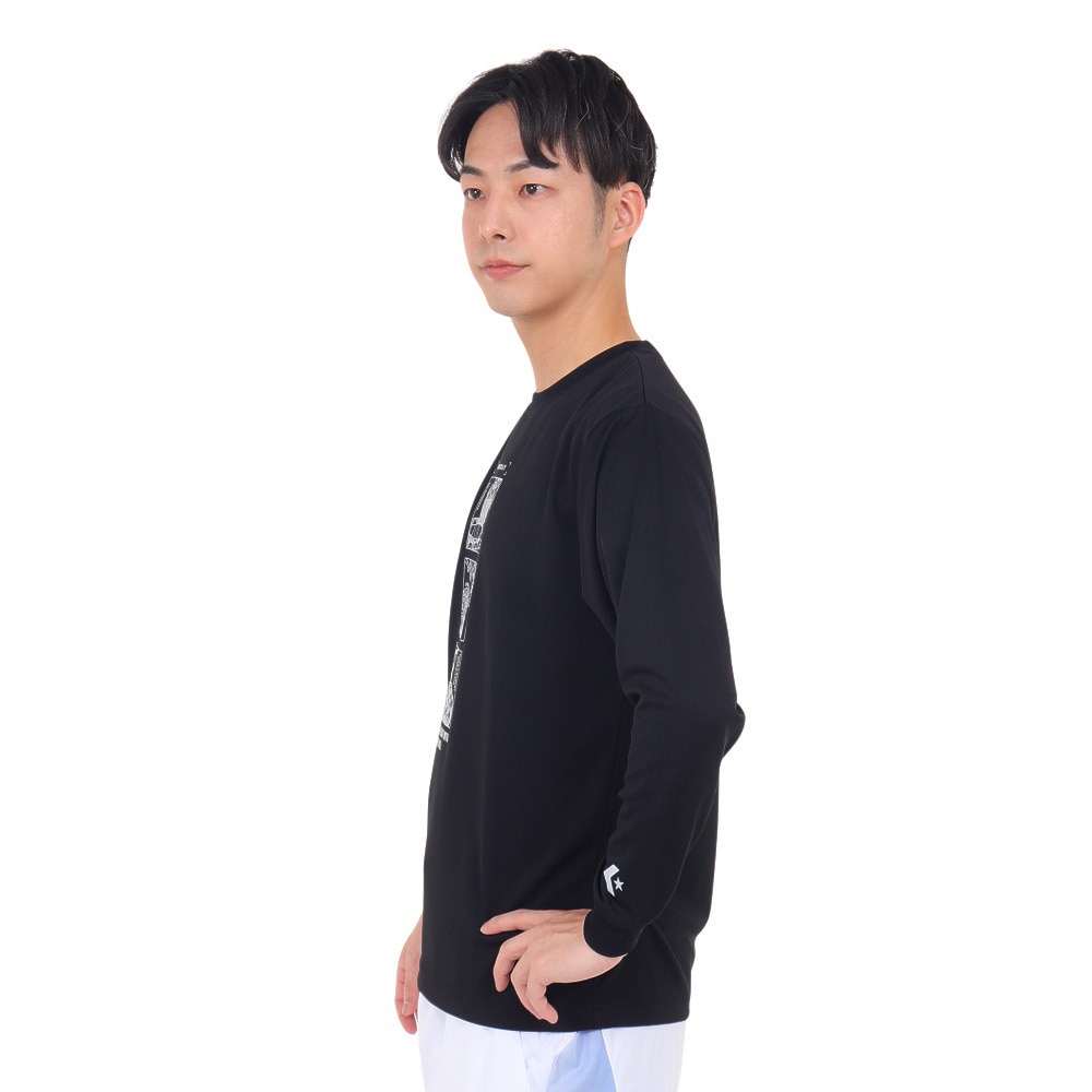 コンバース（CONVERSE）（メンズ）バスケットボールウェア プリント長袖シャツ CB232366L-1911