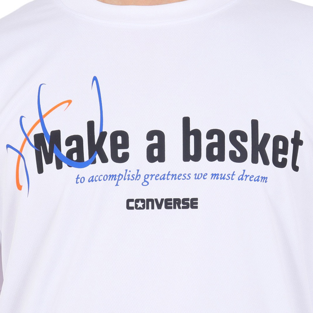 コンバース（CONVERSE）（メンズ）バスケットボールウェア プリント長袖シャツ CB232368L-1100