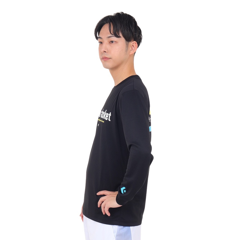 コンバース（CONVERSE）（メンズ）バスケットボールウェア プリント長袖シャツ CB232368L-1924