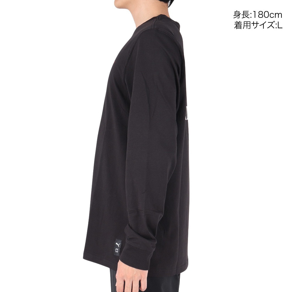 プーマ（PUMA）（メンズ）バスケットボールウェア FRANCHISE グラフィック 長袖Tシャツ 62203001